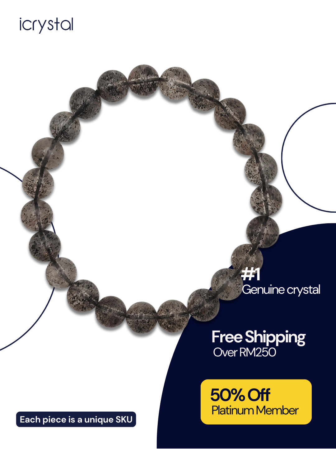 Black Super Seven Bracelet 